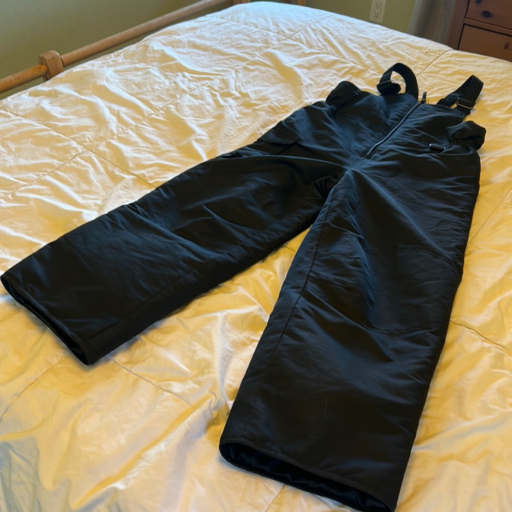 Black unisex overall Snow Pants